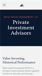 Mobile Screenshot of delta-capital.com